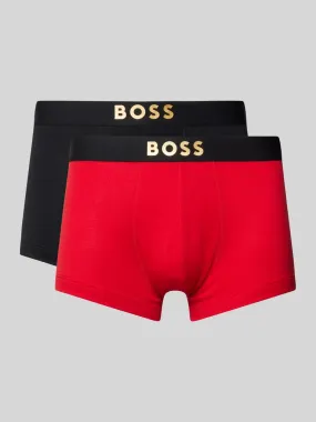 BOSS Trunks mit elastischem Logo-Bund im 2er-Pack (rot) online kaufen