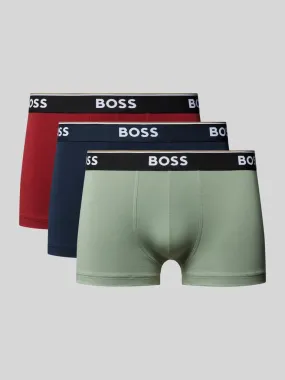 BOSS Trunks mit Label-Bund Modell 'Power' im 3er-Pack (marine) online kaufen