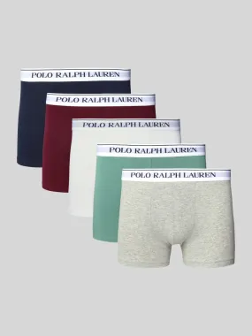 Polo Ralph Lauren Underwear Trunks mit elastischem Label-Bund im 5er-Pack (bordeaux) online kaufen